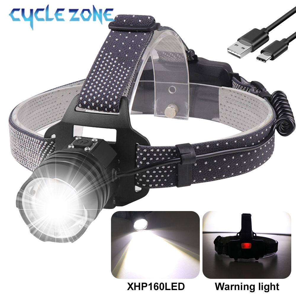 Outdoor Adventure Zone - XHP160 LED Headlight Powerful Headlamp Rechargeable