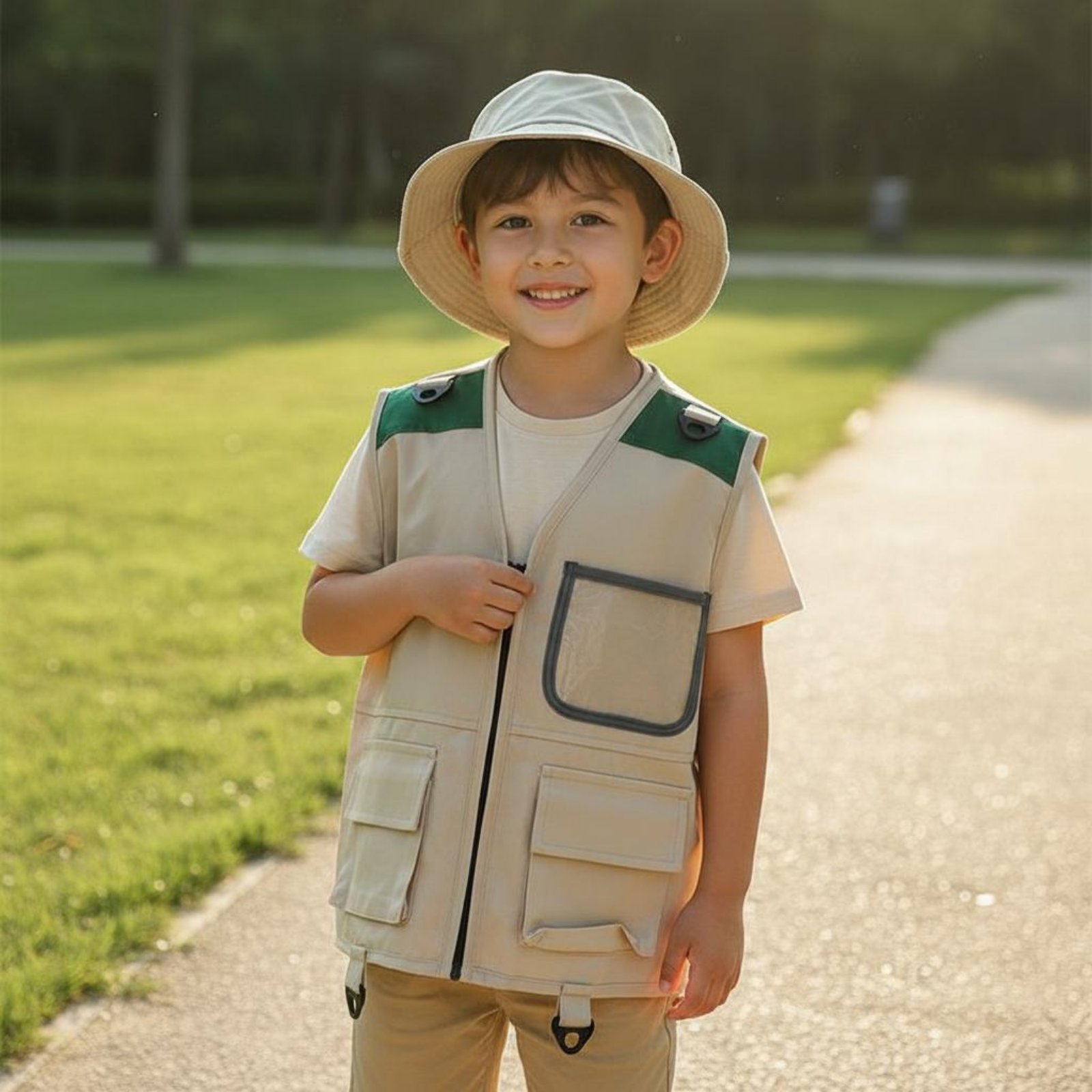 Kids Explorer Vest & Hat Set M - Outdoor Adventure Kids Party review and price
