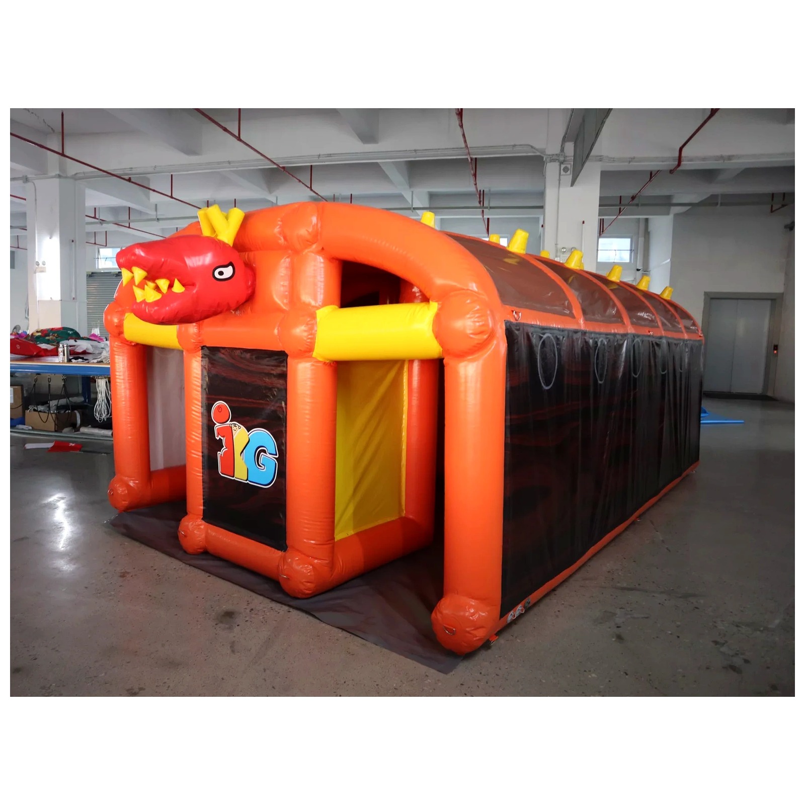 Large Orange Inflatable Maze 3 - Outdoor Adventure Kids Party review and price