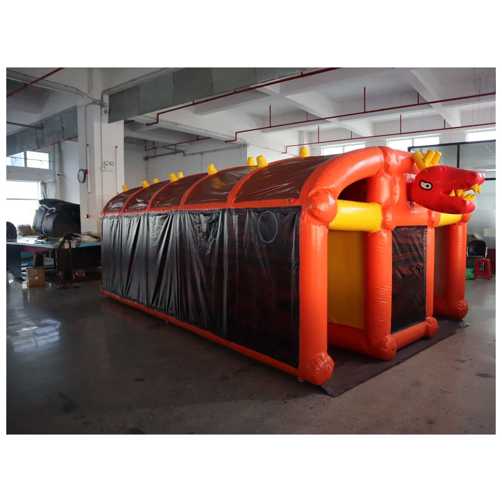 Large Orange Inflatable Maze 3 - Outdoor Adventure Kids Party review and price