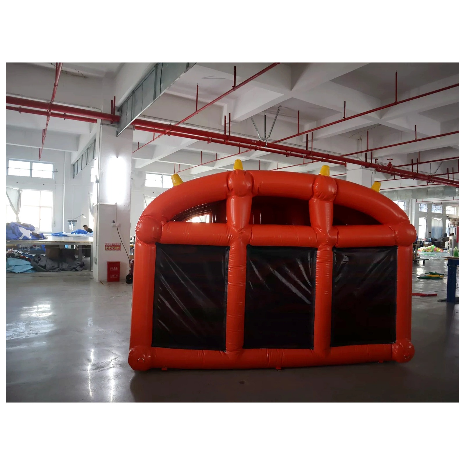 Large Orange Inflatable Maze 3 - Outdoor Adventure Kids Party review and price