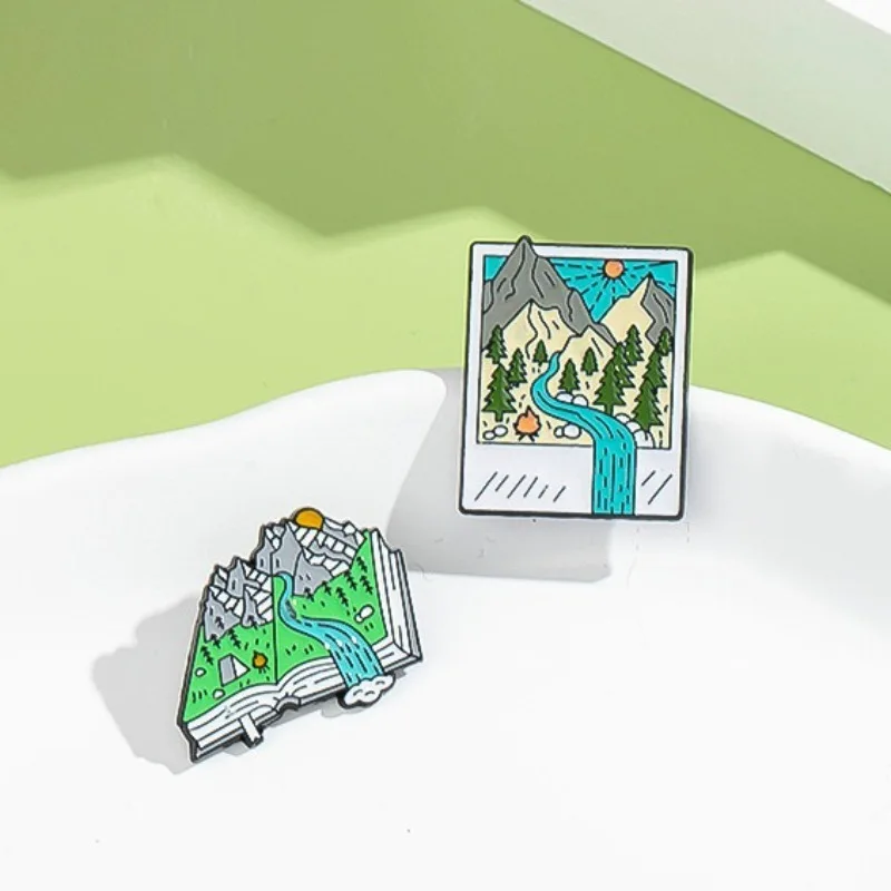 Adventure-Themed Enamel Pins:  - Outdoor Adventure Friends review and price