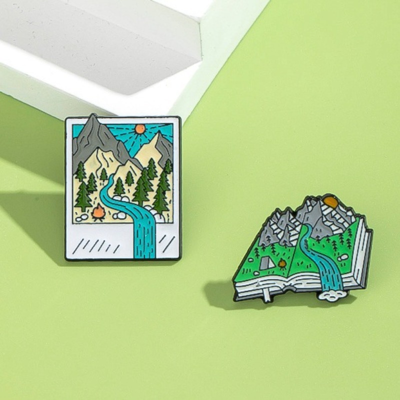 Adventure-Themed Enamel Pins:  - Outdoor Adventure Friends review and price