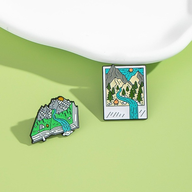 Adventure-Themed Enamel Pins:  - Outdoor Adventure Friends review and price