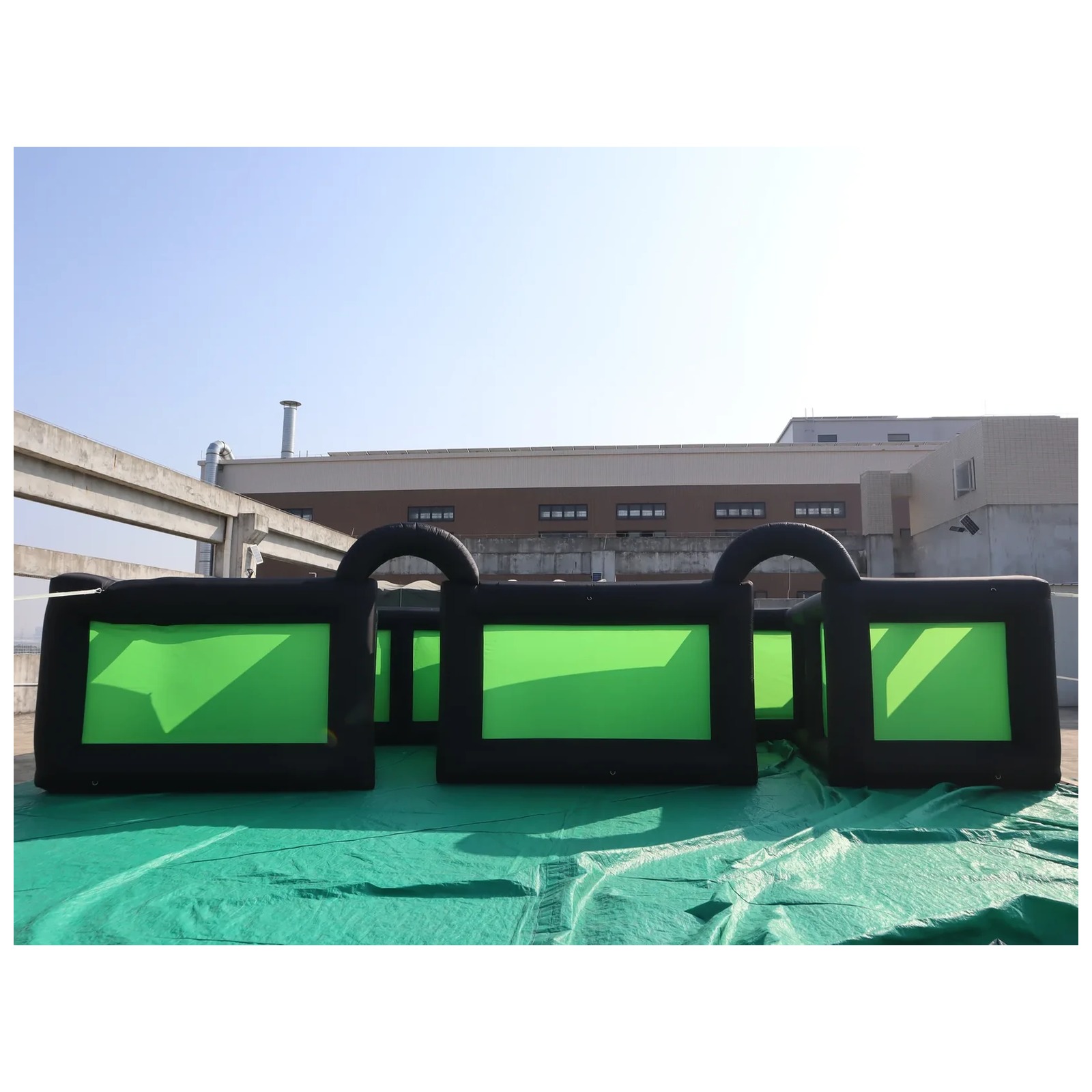 Outdoor Black Green Inflatable - Outdoor Adventure Kids Party review and price