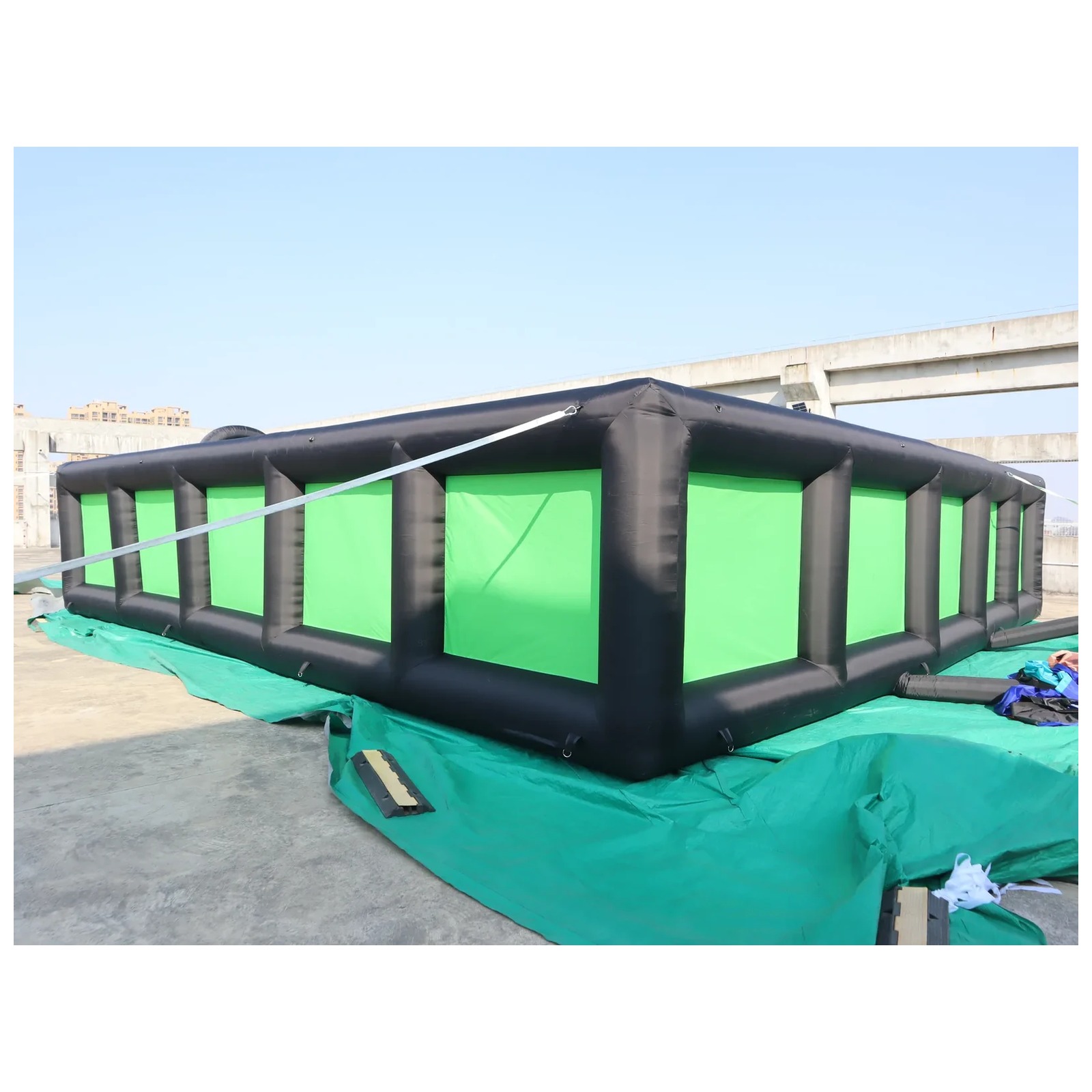 Outdoor Black Green Inflatable - Outdoor Adventure Kids Party review and price