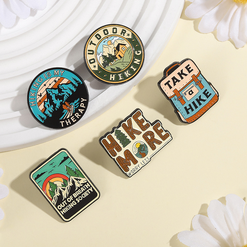 5pcs/set Outdoor Hiking Enamel - Outdoor Adventure Friends review and price