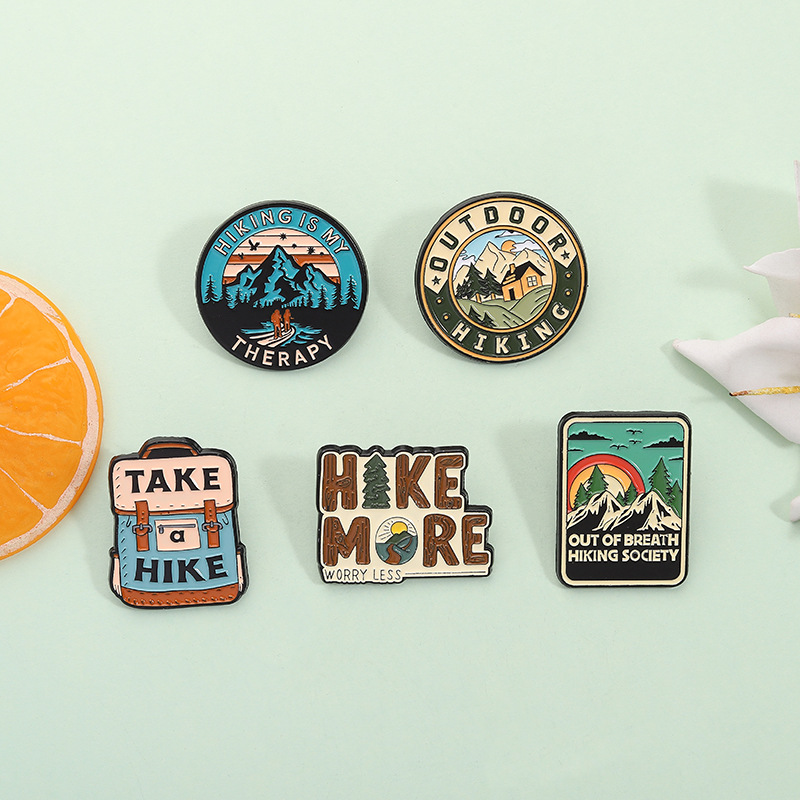 5pcs/set Outdoor Hiking Enamel - Outdoor Adventure Friends review and price
