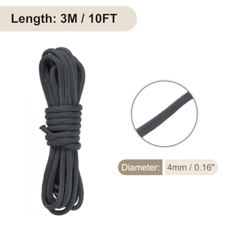 Outdoor camping tent gear: 4mm - Paracord 550 Feet review and price