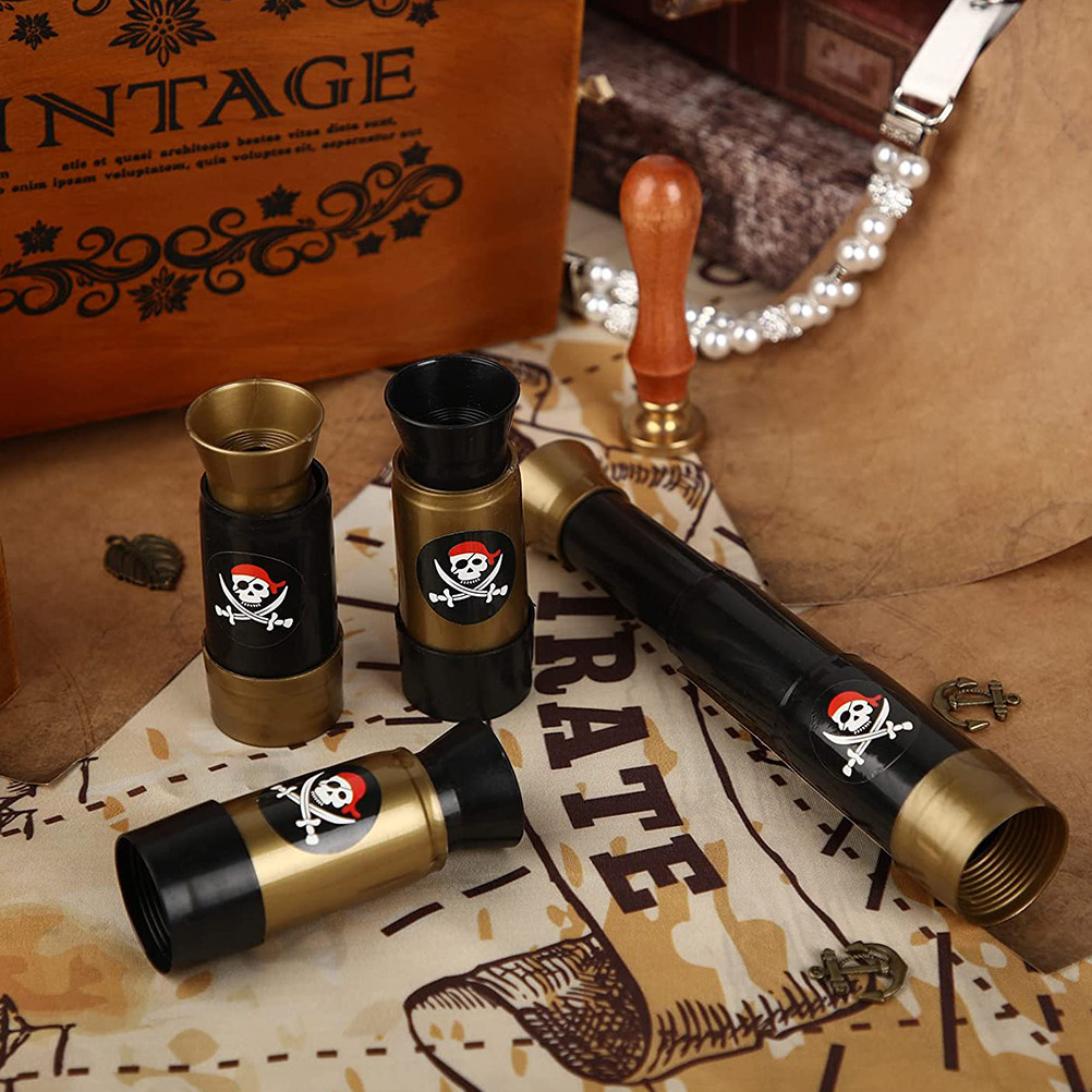 12Pcs Kids Pirate Telescope Se - Outdoor Adventure Kids Party review and price