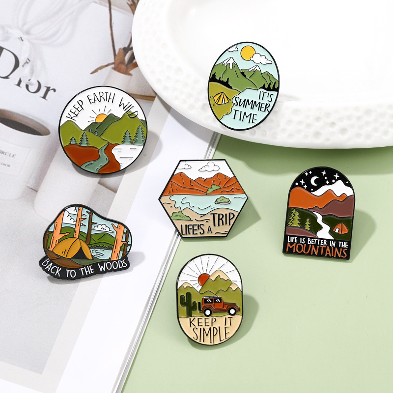Outdoor Adventure Enamel Pins  - Outdoor Adventure Friends review and price