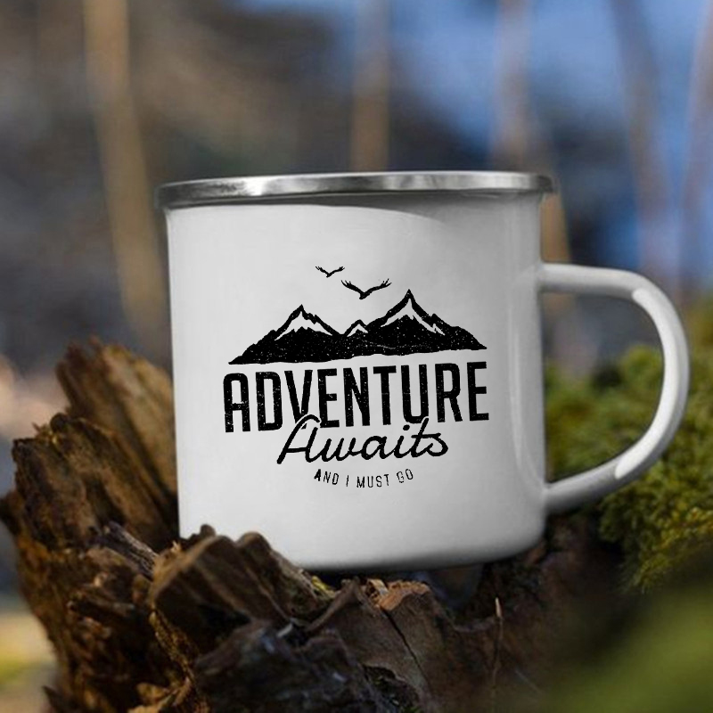 Adventure Awaits Camping Mugs  - Outdoor Adventure Friends review and price