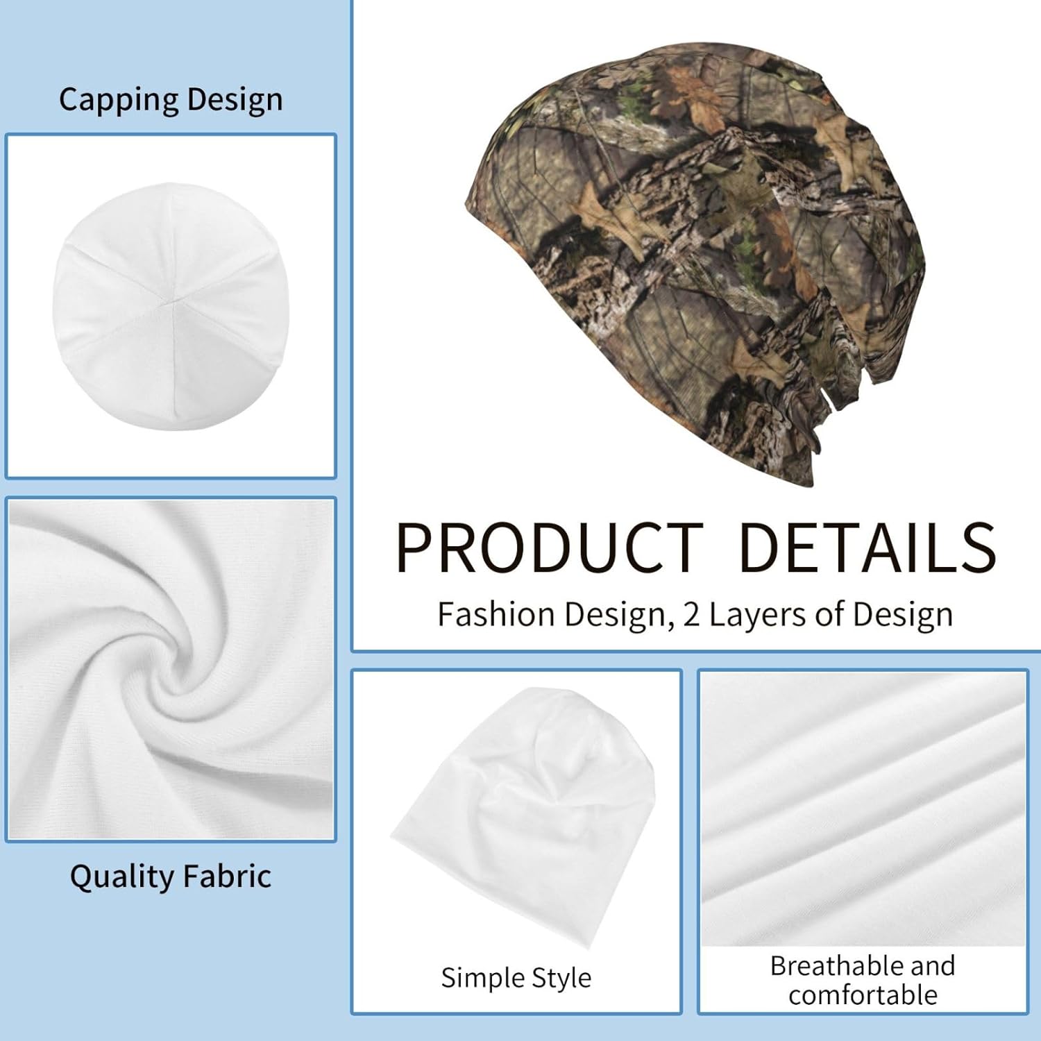 Leaf - Camo Print Beanie, Soft - Outdoor Adventure Friends review and price