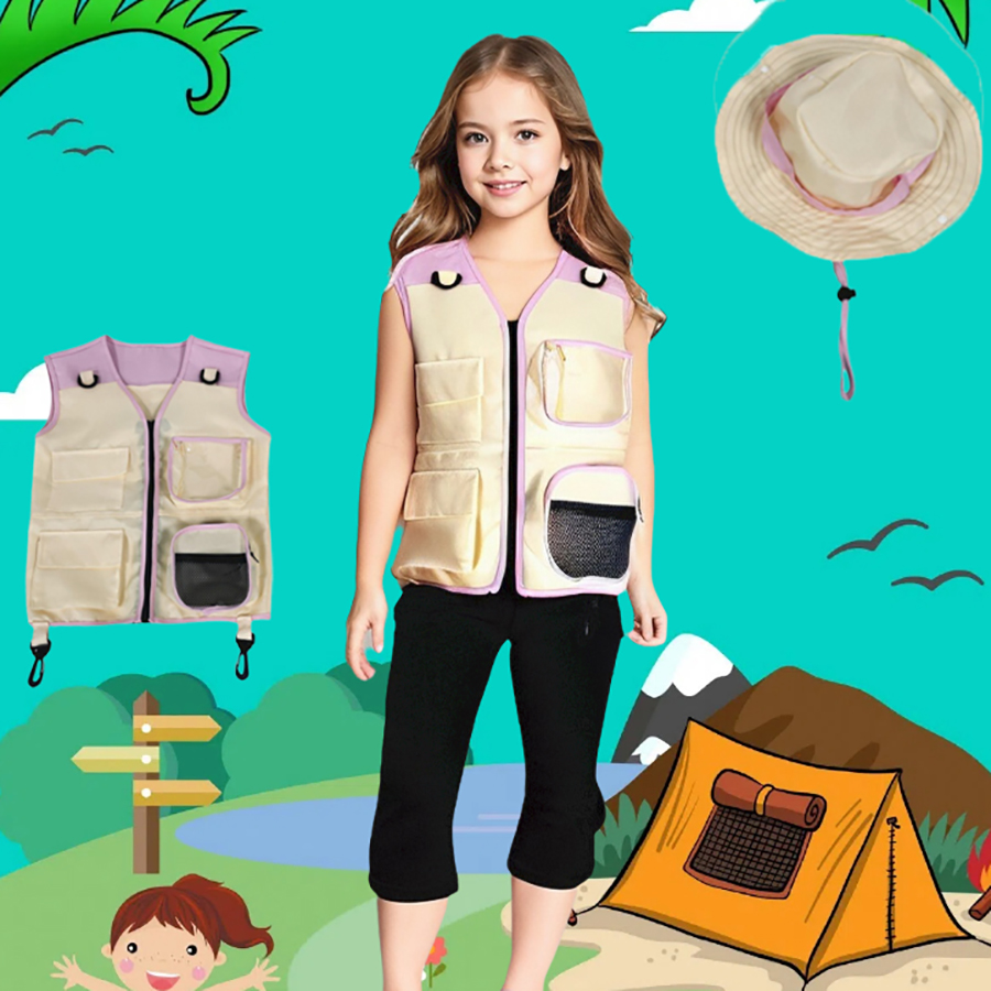 Children Explorer Vest Hat Sui - Outdoor Adventure Kids Party review and price