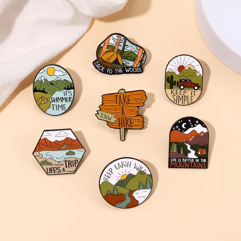 Outdoor Adventure Enamel Pins  - Outdoor Adventure Friends review and price