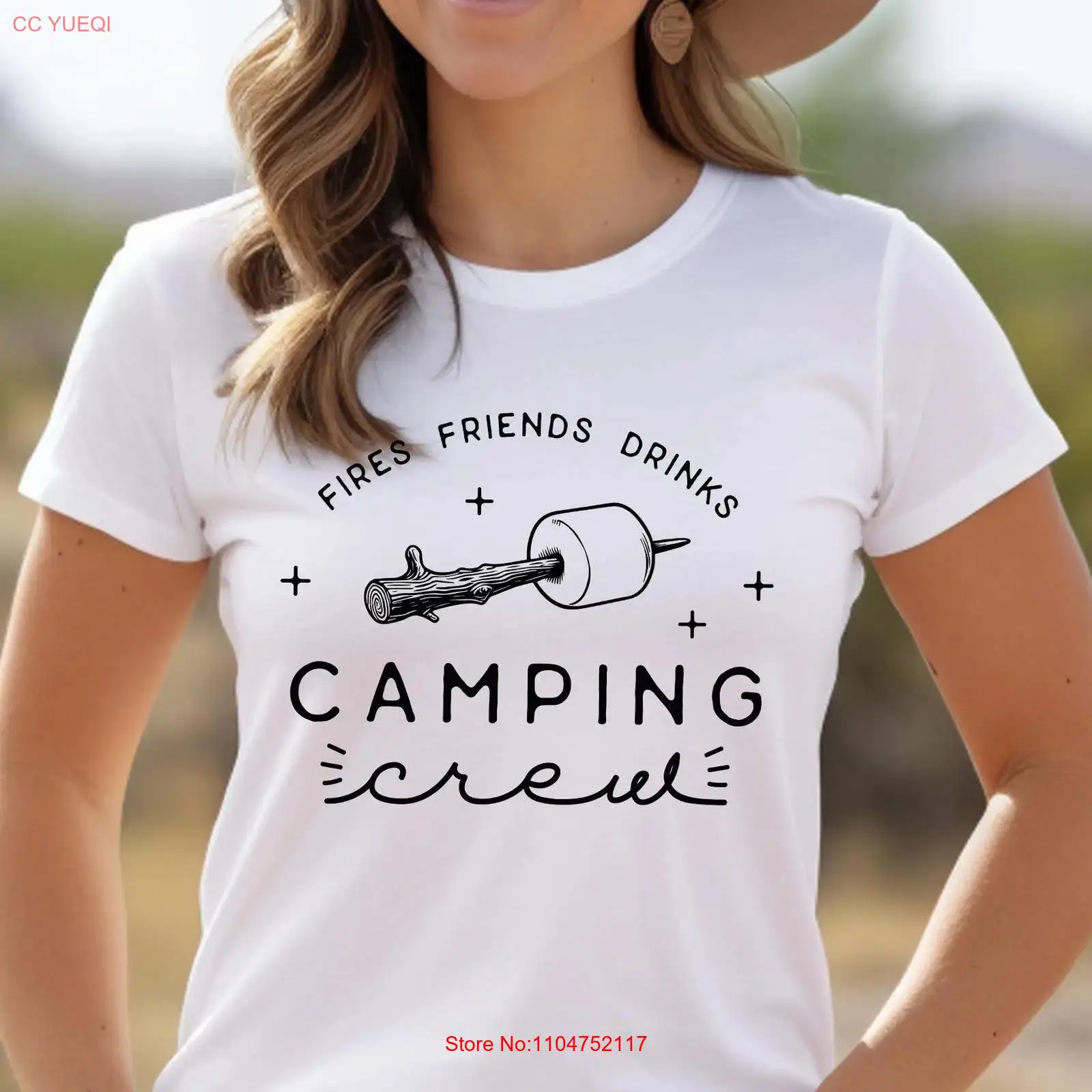 Camping Crew T Shirt Fires Fri - Outdoor Adventure Friends review and price