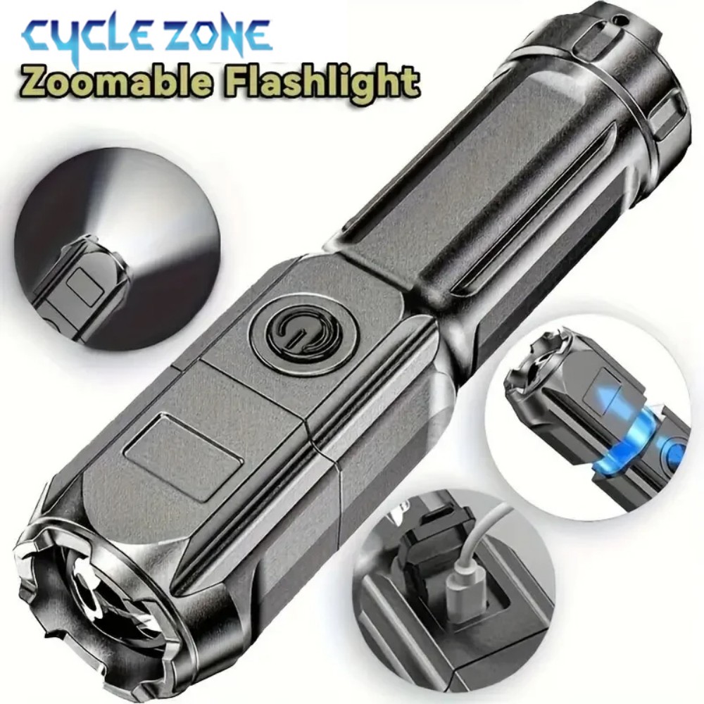 Portable LED Flashlight USB Re - Outdoor Adventure Zone review and price