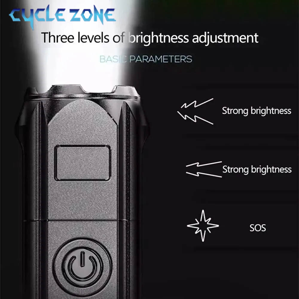 Portable LED Flashlight USB Re - Outdoor Adventure Zone review and price